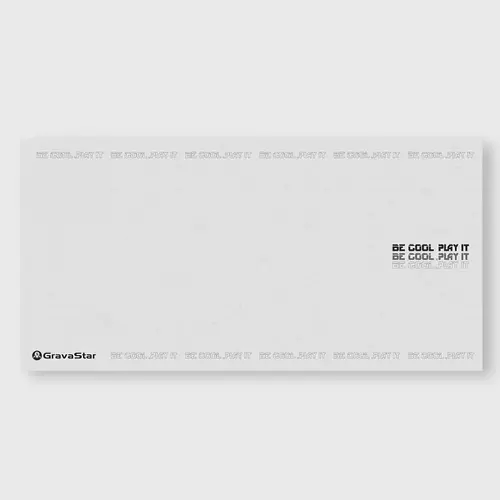 GravaStar Gaming Mousepad (31.5x15.7"), Water-resist PU Cork Suede Surface, Anti-Scratch, Non-Slip Rubber Base, Stitched Edge, Wrist Rest Desk Mat, Desk Accessories for PC Gamers, PC Accessories