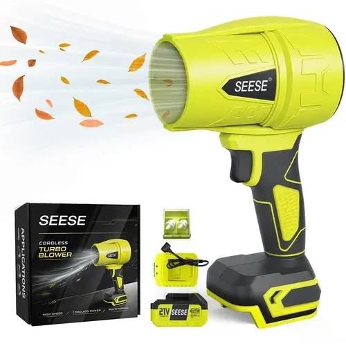 SEESE Cordless Turbo Jet Blower – Powerful Air Fan for Car Drying, Snow Removal & Home Cleaning | Perfect Holiday Gift, Halloween gifts