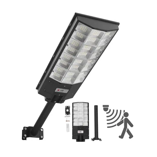 VEVOR 8000W Solar Powered Spotlight, 450000LM Solar Lights, IP65 Rated Commercial Parking Lot Light, Dusk-to-Dawn LED Flood Security Lamp with Motion Sensor, Shatterproof Outdoor Lighting for Driveway, 1 Pack