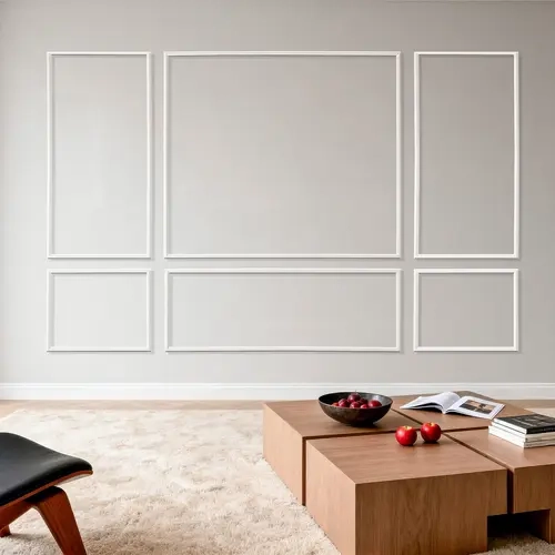 VEVOR 3-Pack Wall Molding Wainscoting Panels Kit, Lightweight Paintable Polystyrene Accent Trim, Easy-to-Install for Living Room, Bedroom & Home Wall Decor, White (31x63in, 31x24in), Bedroom Decor, Living Room Decor