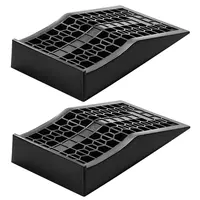 VEVOR Car Ramps, 2 PCS Low Profile Portable High Load Cap. Impact-Resist. Ramps, 20000 lbs GVW Capacity, Lifts 2.6" Height, Heavy Duty for Low Chassis Vehicles & Tire Maintenance