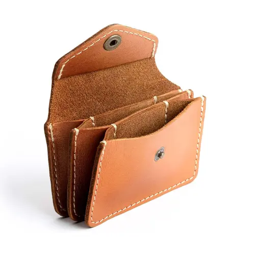 Portland Leather Lovebug Wallet - Compact Everyday Storage - Leather Wallet, Snap Closure, Card Slots, Easy Carry