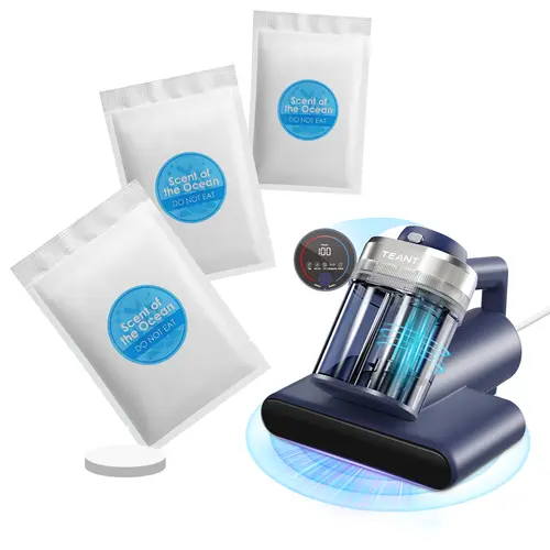 Summerwins 15 Pcs Ocean-Scented Aroma Tablets Home Fragrance Freshener - Indoor Urine & Odor Removal Vacuum Filter Inserts, Mattress/Pillows Refills (Teal, Pink, Gray Upgrade)
