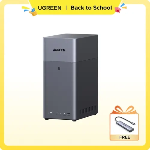 【LIVE ONLY】UGREEN NAS DH2300 2-Bay for Beginners & Personal Users, Phone Backup AI Album, Private Cloud/Remote Access, File Sharing, Multi-Device Backup, Home Entertainment, 4GB RAM on Board (Diskless)