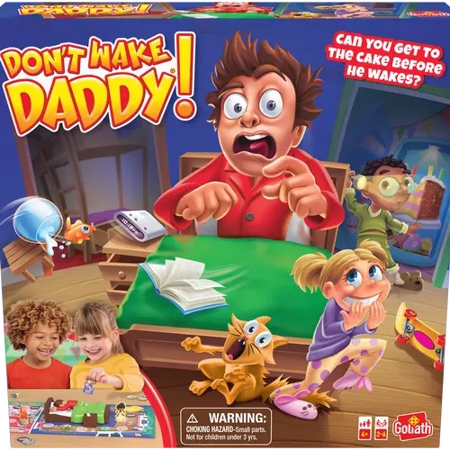 Goliath Don't Wake Daddy Board Game for Kids Ages 4+ 2-6 Players Fun Surprise Action Game Develops Fine Motor Skills Perfect for Family Game Night