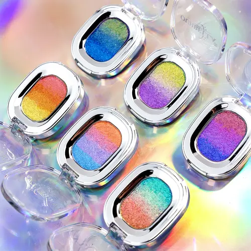 [Ready Stock !]Ourbella Multichrome Ombre Eyeshadow,4-in-1  Eyeshadow Sparkly Shimmer Color-shifting , Easy Application,High Pigmented, Metallic, Iridescent Shimmer. Easy to blend, Talc free, Long Lasting,TikTokShopblackfriday