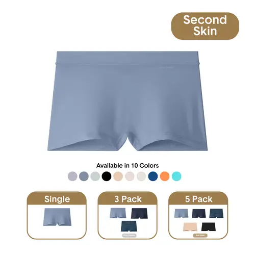 Tommy John Women’s Second Skin Boyshort with Luxe Rib Option | Luxury Soft Modal Fabric, No Ride-Up Fit, Breathable Everyday Comfort