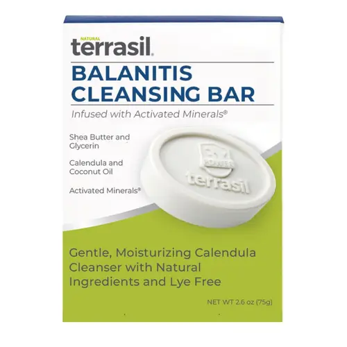 terrasil Balanitis Soap for Men, Care & Relief from Balanitis Symptoms: Itch, Redness. Natural, Dermatologist Tested & Hypoallergenic Approved (75gm)