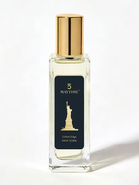 Maytime New York Scented Journeys Unisex Fragrance (30ml) – Urban Edge, Long-Lasting Eau de Parfum, Mini Travel Size, Woody Oriental with Leather & Patchouli, Perfect for Work & Daily Wear
