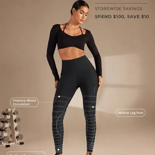Fanka RecoverEZ High Rise Activewear Bottoms - Stretchy High Waist Compression Garment Leggings, Graduated Compression for Circulation Boost, Muscle Recovery Support, Athleisure Wear,summerwins