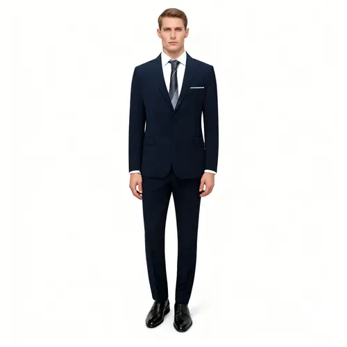 Live stream discounts Two-piece versatile suit set, slim-fit men's suit, office suit, fashionable and multi-functional suit, casual business single-breasted suit.