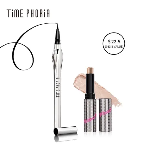 [TIMEPHORIA HOT 2PCS] Dune Hyper-Precision Superstay Eyeliner + Illumina Jelly Eyeshadow Stick