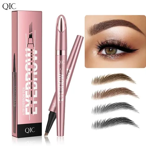 Eyebrow Pen Waterproof Micro-Fork Pencil for Natural Hair-Like Strokes, Long-Lasting, Smudge-Proof Brow Makeup for Face, Suitable for All Skin Types — Daily & Soft Glam Cosmetic Single Item