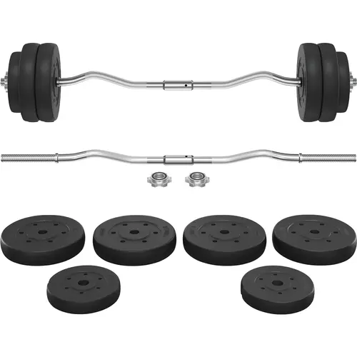 Costoffs Adjustable Barbell-Dumbbell Set with Weight Plates, Adjustable Weights Dumbbells, Black At-Home Fitness Equipment for Gym Training,summerwins,father'sdaygifts,bathingsuitwomenset