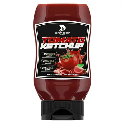 Dragon Dips Tomato Ketchup – Zero Sugar & Zero Sodium – 350g