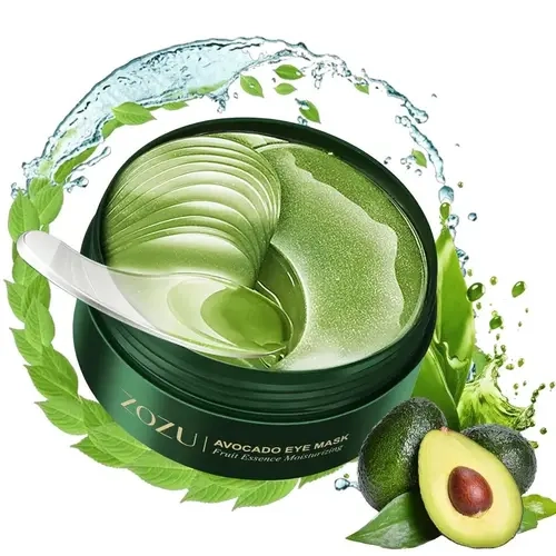 Avocado Brightening Eye Masks (60-Piece Supply) - Normal Skin Selfcare Eye Treatments for Anti-Wrinkle, Firming, Hydrate, Moisture, Puffiness Relief, Dark Circles Correction