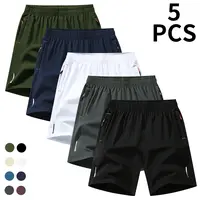 Men’s Reflective Performance Shorts in Vibrant Colors - Breathable Quick-Dry Training Gear - Lightweight Wrinkle-Resistant Athletic Shorts for Night Runs,summerwins,father'sdaygifts