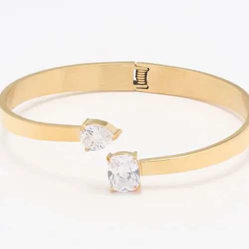 Steel by Diamonique Cuff Bangle