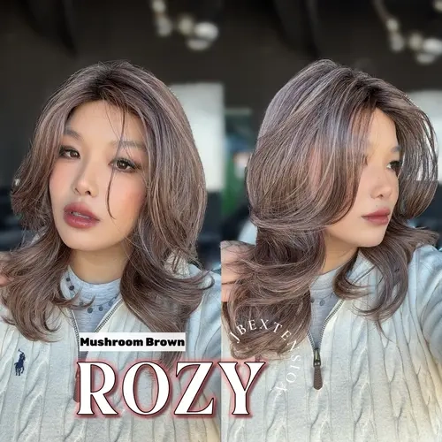 JBEXTENSION 17 Inches Curly Women Fashion Full Machine Wig ROZY【PLUS PERMATEASE】【BENDY EAR TABS】