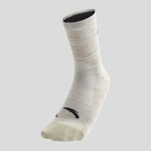 ANTA UNISEX KAI Crew Socks Polyester Cotton Menswear Black Khaki Green Gray White Ivory Basketball Running Gym Training Athletic Socks Everyday Wear Kyrie Irving