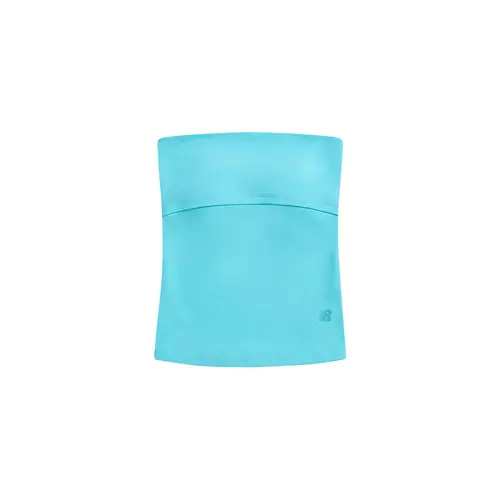 FDR Double Lined Tube Top for Women | High Stretch Non Sheer Lakeblue Bandeau | Seamless Figure Hugging Clean Girl Aesthetic for Daily Outfits & Workout Babypink Womenswear #Summervibes