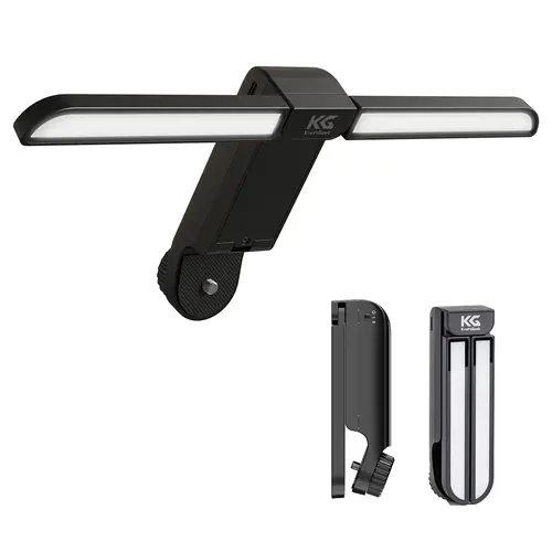 KraftGeek Music Stand Light, Compatible with KraftGeek Bravo Music Stand, 2-Level Adjustable Brightness, 1/4" Screw Mount Adapter, Ideal for Performances & Practice Sessions, Enhances Reading Environment (Musical Instrument Accessories)