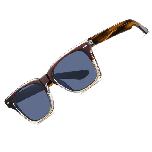 CARFIA Retro Polarized Sunglasses For Men UV400 Protection Chunky Square 90s Style Trendy Classic Glass summerwins
