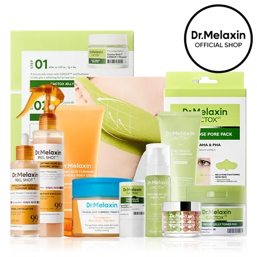 [Dr.Melaxin Live Exclusive Bundle] Oil Control Pore Rescue Set | CACTOX + Kojic Oil Control, Blackhead & Blemish Mark Care Routine | For Blackheads, Clogged Pores & Blemish Marks | Korean Skincare