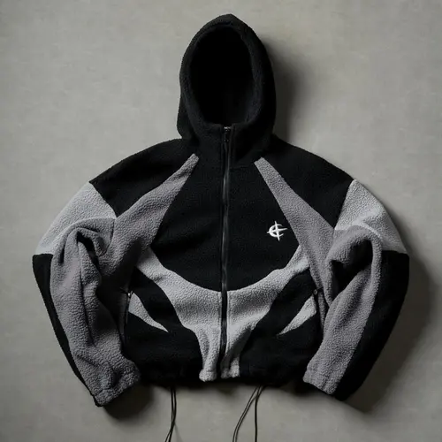 Men's Y2K Color Block Fleece Jacket Cozy Oversized Comfortable Casual Style Hoodie, Men's Tops Sweatshirts for Spring Statements
