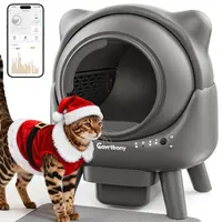 Cavrtbany Automatic Litter Box, Self Cleaning Litter Box, Cat Litter Box for Multiple Cats, Smart Automatic Cat Litter Box，with Smart APP Control and Health Monitoring, Safety Sensors, with Trash Bags, Grey，White & Grey Litterbox #Petlovers #Summervibes