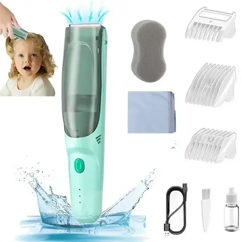 Wavy Chic Hair Clipper - Stainless Steel, USB-Fastcharging, Waterproof, Silent Operation, Functional Design, Hassle-Free Cleanup Personal Grooming Tool, Ideal Gift for Body Hair Trimming