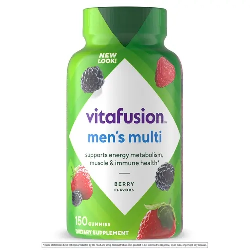 [Vitafusion] Men's Multivitamin - Vitamin A, C, D, E, B6, B12 - Berry Flavors - 150 Gummies