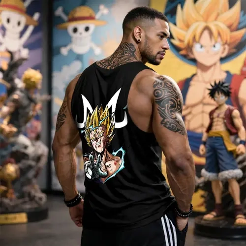 90s Graphic Sleeveless Tank Tops Men Vest Streetwear Outfits Men Vacation Outfits Sleeveless Shirt