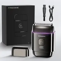 【Summer Sale】CONLWIN Mini Electric Foil Shaver - 3D Floating Heads, IPX7 Waterproof, USB-C Charging, 120-Day Battery Life, UV-C Sterilization, Auto Cleaning, LED Display, Compact Portable Design, Ideal Father's Day Gifts, SummerWins,father'sdaygifts