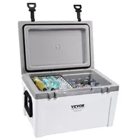 【DealsForYouDays】VEVOR Insulated Portable Lunchbox Cooler, Max 52 qt - Holds 50 Cans, Ice Retention Hard Cooler with Heavy Duty Handle, Ice Chest Lunch Box for Camping, Beach, Picnic, Travel, Outdoor  VEVOR Super Brand Day