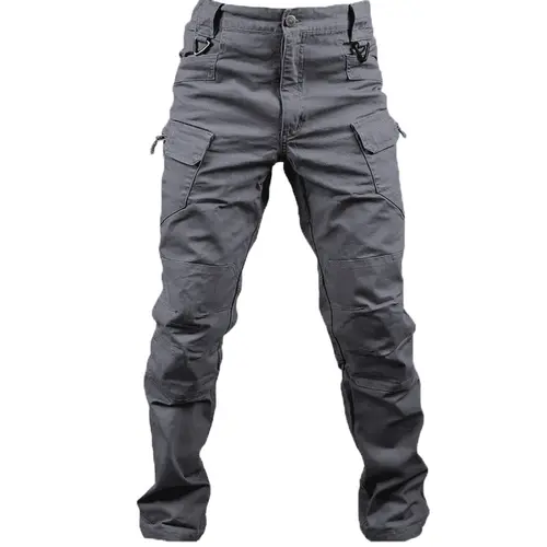 HOMUG Men's Lightweight Casual Cargo Pants - Sturdy Durable Design, Athletic Outdoor Menswear, Large-Capacity Zippered Pockets, Straight-Cut Hems, Machine-Washable Fabric, Spring-Autumn Multi-Color Wear for Hiking