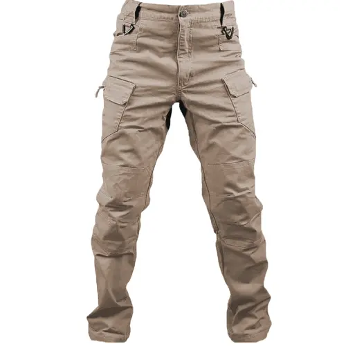 HOMUG Men's Lightweight Tough Built Cargo Pants - Men's Clothing with Large-Capacity Zipped Storage Pockets, Straight-Cut Hems, Multiple Colors for Spring & Autumn, Outdoor Utilitarian Pocket Zipped Bottoms, Pocket Zipped Men's Pants
