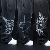 EKKO Oversized Graphic  Acid Wash Fleece Sweatpant