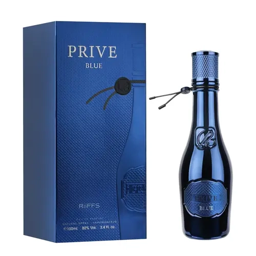 Riiffs Prive Blue for Men Eau de Parfum Spray, 3.4 Ounce