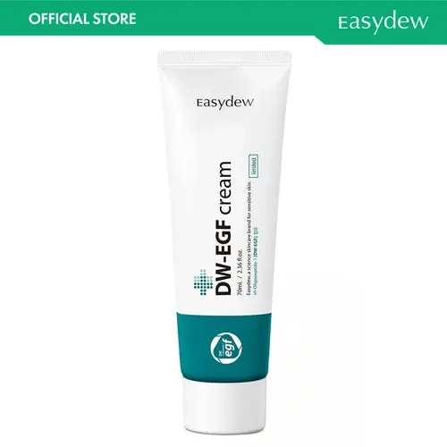 Easydew DW-EGF Cream Limited - Official Product 99.9% Pure Anti-Aging Moisturizer with Hyaluronic Acid & Collagen for Dry Oily Skin - 2.36 fl oz