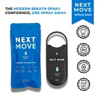 Next Move Breath Spray | Zinc-Powered Oral Spray for Fresh Breath | Alcohol-Free | Sugar-Free | Loop-Top Keychain Bottle | 5 Flavors & Multi-Packs