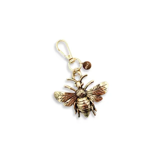 Bee Bag Charm - Stylish Playful, Durable Bag Accessories with Detailed Bee Design, 5.5" L x 2" W