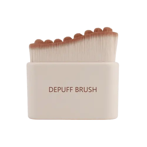 Jenny Patinkin Depuff Bristle Massage Brush - Soft Gentle Face Cleansing Brush for Sensitive Skin, Lymphatic Drainage Facial Tool, Plastic Selfcare Beauty Device for Calmer Skin Before Busy Workdays, Attending Social Events