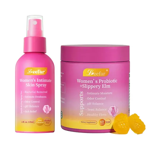 LeeFar Fresh & Juicy Duo - Her Fresh Intimate Skin Spray + Her Juicy Women’s Probiotics Bundle