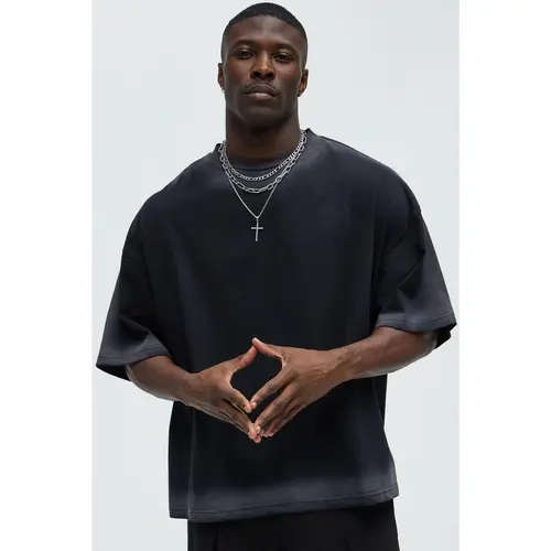 Dirty Wash Heavyweight Boxy Tee - Black