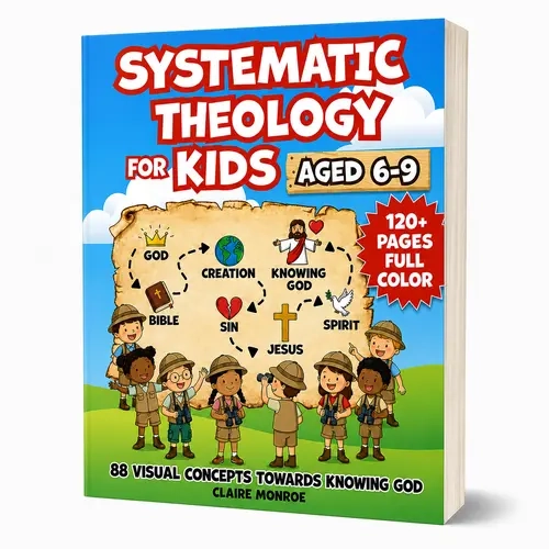 Claire Monroe - Systematic Theology for Kids Softcover Book - 2026 Edition, English, Ages 6-9, Full Colour Illustrations, 88 Visual Concepts, NLT Bible Verses, Easy Explanations, Discussion Activities, Q&A Reflection Questions, Homeschool, Sunday School