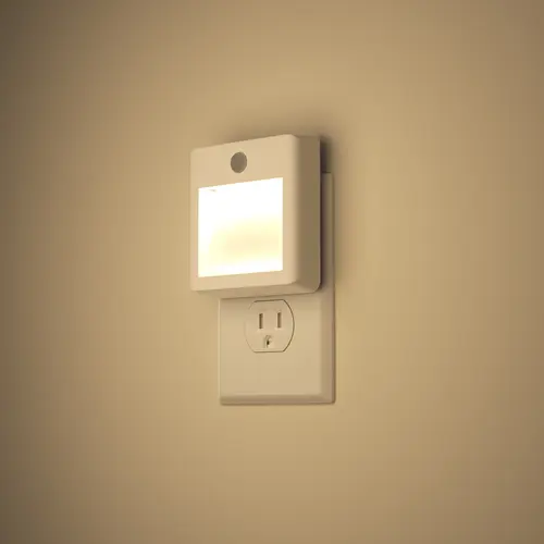 2Pack Motion Sensor Night Light,Motion Activated Night Light, Night Lights Plug into Wall Motion Sensor, 3000K Warm White, Adjustable Brightness, for Kids Adults Bathroom Bedroom