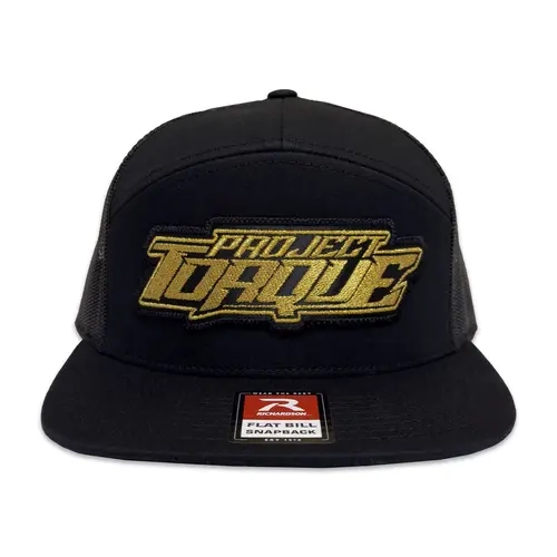EDGE LOGO MESH SNAPBACK – GOLD