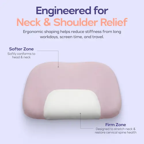 Mellow Sleep | Mellow Halo Pillow Ergonomic Cervical Extra Neck Support Pillow