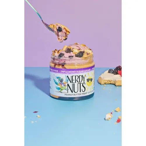Triple Berry Sugar Cookie Peanut Butter Treat